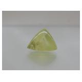 6.88ct Green Brazil Prehnite Triangle Cabochon