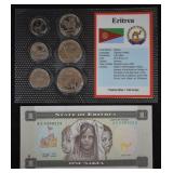 Eritrea World Coins & Paper $ Uncirculated Mint Se