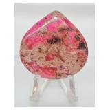 Peachblow Sea Sediment Jasper Pendant Bead