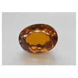 25.50ct Madeira Brazilian Citrine Oval