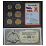 Yugoslavia World Coins & Paper $ UNC Mint Set