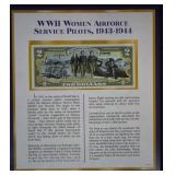 Women WWII Female Pilots Color $2 Dollars; UNC