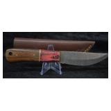 Hand Made Custom Damascus Steel Knife w/ Sheath
