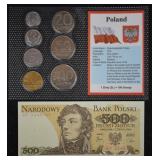 Poland World Coins & Paper $ Uncirculated Mint Set