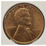 1940-D Uncirculated U.S. Coin Lincoln Wheat Cent