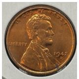1942-D Uncirculated U.S. Coin Lincoln Wheat Cent