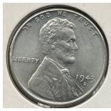 1943-D Uncirculated U.S. Coin Lincoln Wheat Cent