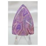 Crazy Lace Agate Triangle Pendant Bead
