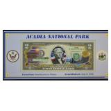 Acadia National Park Colorized $2 Dollars; UNC