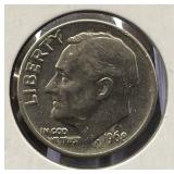 1969 U.S. Type Roosevelt Dime Trick Error Penny