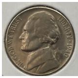 1940 U.S. 5 Cent Jefferson Nickel Uncirculated Coi
