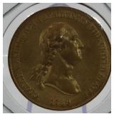 1789 George Washington Indian Peace Medal Coin