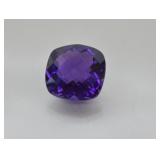 14.68ct AAA! Purple Color-Change Amethyst Cushion