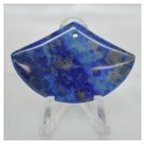 Lapis Lazuli Fan-shaped Pendant Beaad