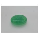 8.16ct Green Chinese Jade Oval Cabochon