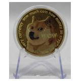 24K Gold CLAD Crypto Currency DOGE Proof Coin