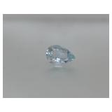 1.05ct Aquamarine Blue Pear Cut