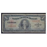 1949 Cuba Pre-Embargo $1 Peso Silver Certificate