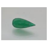 4.55ct Green Botswana Agate Briolette Drilled