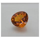 18.92ct Golden Orange Brazilian Citrine Pear
