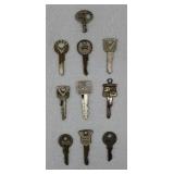 Vintage Automotive Keys; Ford, Chevy, Dodge