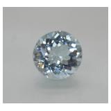 10.19ct Aquamarine Blue African Quartz Round