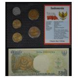 Indonesia World Coins & Paper $ UNC Mint Set