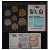 Italy World Coins & Paper $ Uncirculated Mint Set