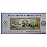 Great Basin National Park Colorized $2 Dollars; UN