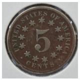1867 U.S. Type  5 Cent Coin