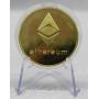 24K Gold CLAD Crypto Currency Etherium Proof Coin