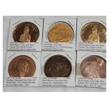 Coin Club Medal Coins - Set of 6