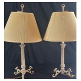 29" Cast Iron Lamps - Set of 2
