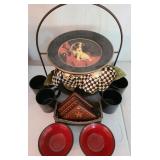 Red & Black Kitchen Set