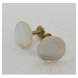 Swank Mother of Pearl Cuff Links