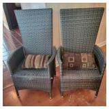 2pc Imasay Recling Back Patio Chairs