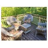 5pc Wicker Style Patio Furniture