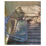 2pc Mesh Metal Patio Loveseats