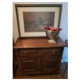 Antique Eastlake Walnut Buffet Cabinet +