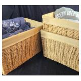 3pc. Storage Baskets & Winter Sweatshirts