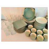 Green/Blue Dish Set - Plus