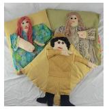 3pc Antique Doll Pillows