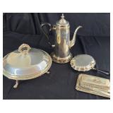 10pc. Silver Plated Serving Collection
