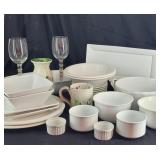 29pc White Dish & Serving Set