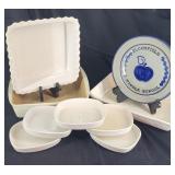 8pc. White Stoneware Crock Bake Set +