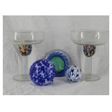 Home Studio Hancrafted Art Deco Glasses +