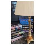 15 Hardback Books & Lamp