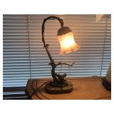 Beautiful Metal and Glass Faerie Lamp