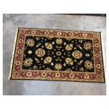 Vtg Hand Knotted Persian Carpet Rug 5.3" x 3.2"