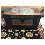 Antique Round Top Trunk